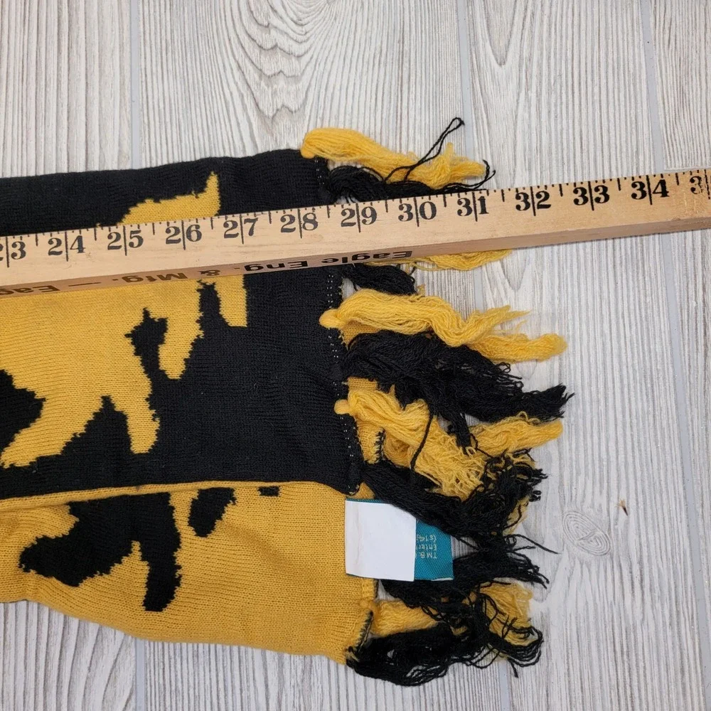 Harry Potter Hufflepuff Scarf Knit Yellow Black Banner‎ Wizard Costume Cosplay